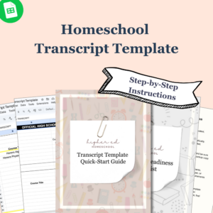 Homeschool Transcript Template